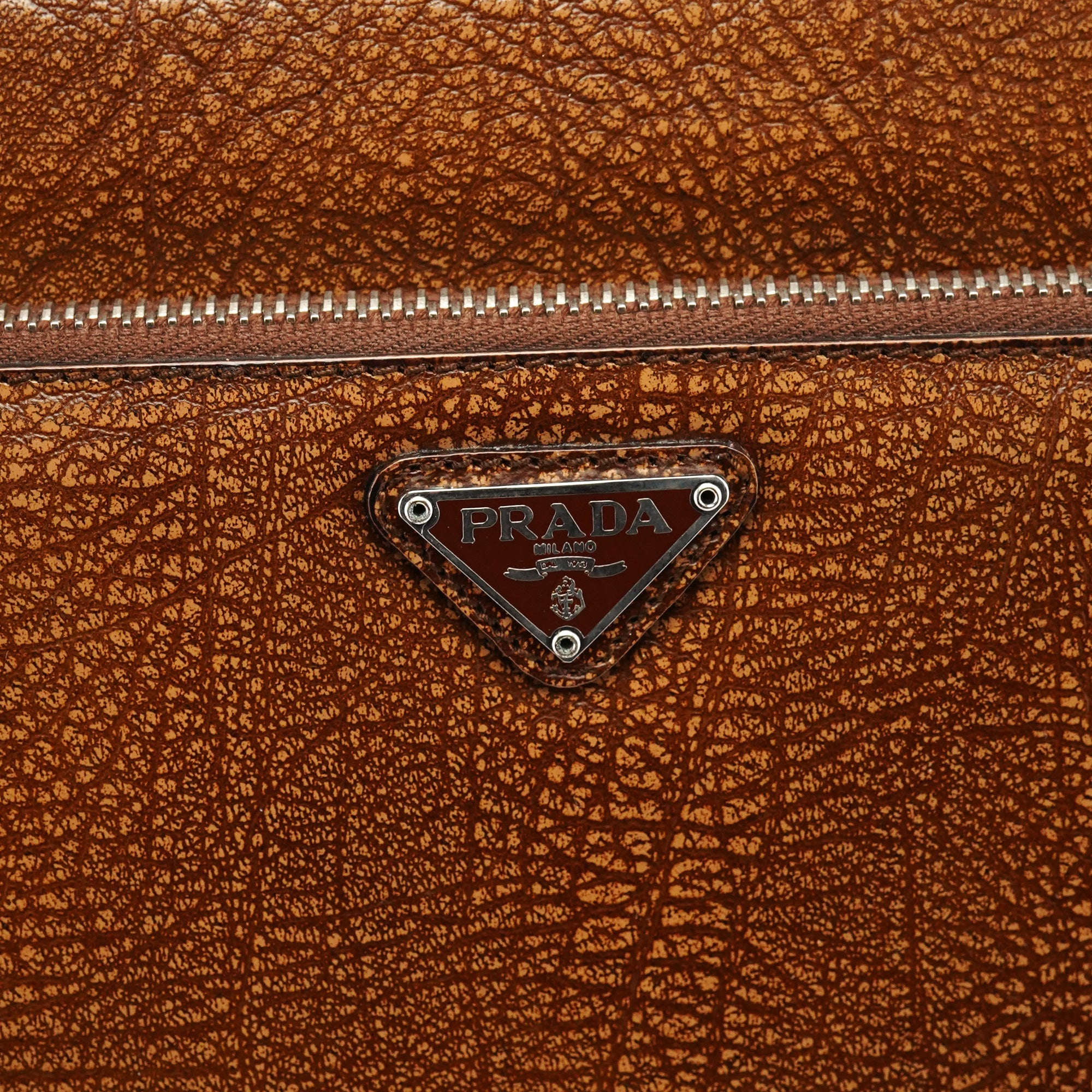 Light Brown Lama Leather Belt Shoulder Bag