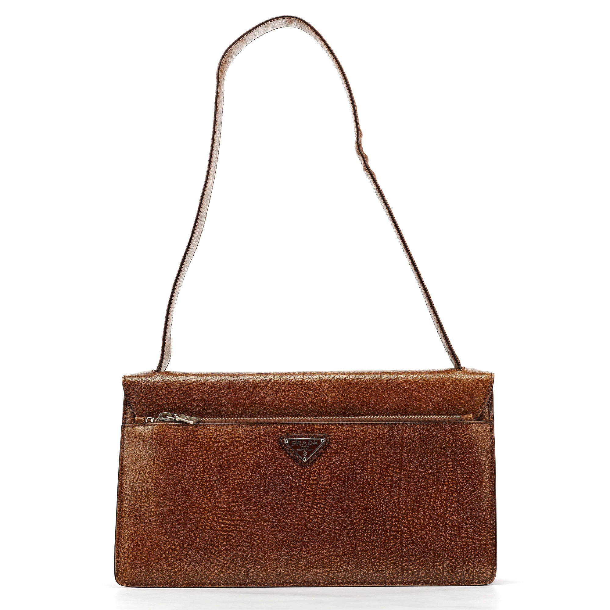 Light Brown Lama Leather Belt Shoulder Bag