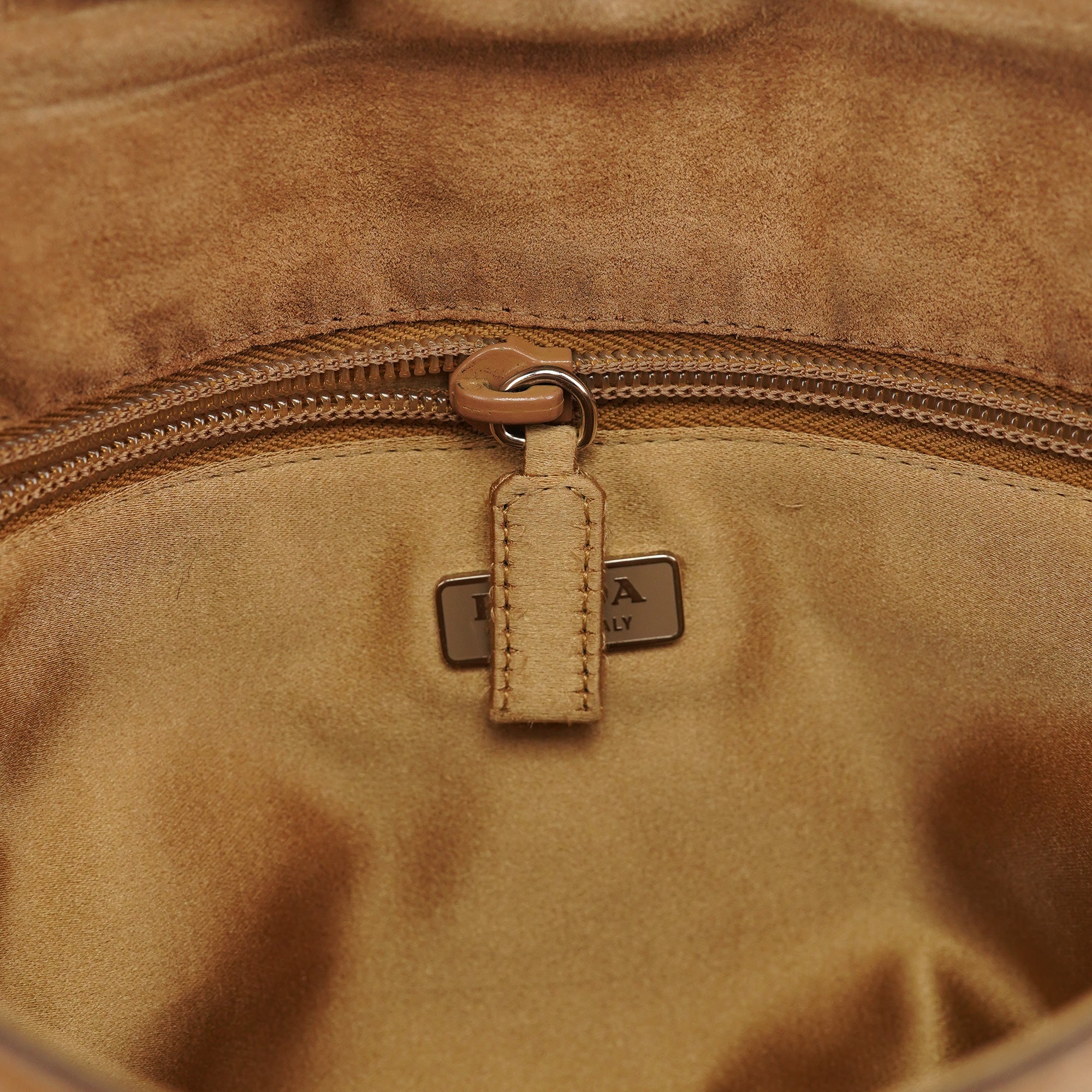 Light Brown Ponyhair Turnlock Bag