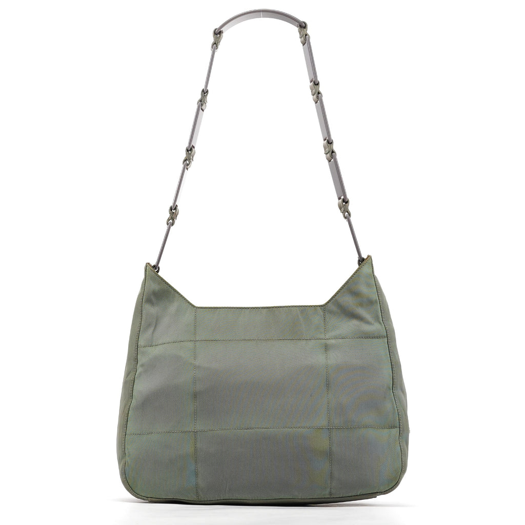 Light Green Tessuto Nylon Plastic Shoulder Bag