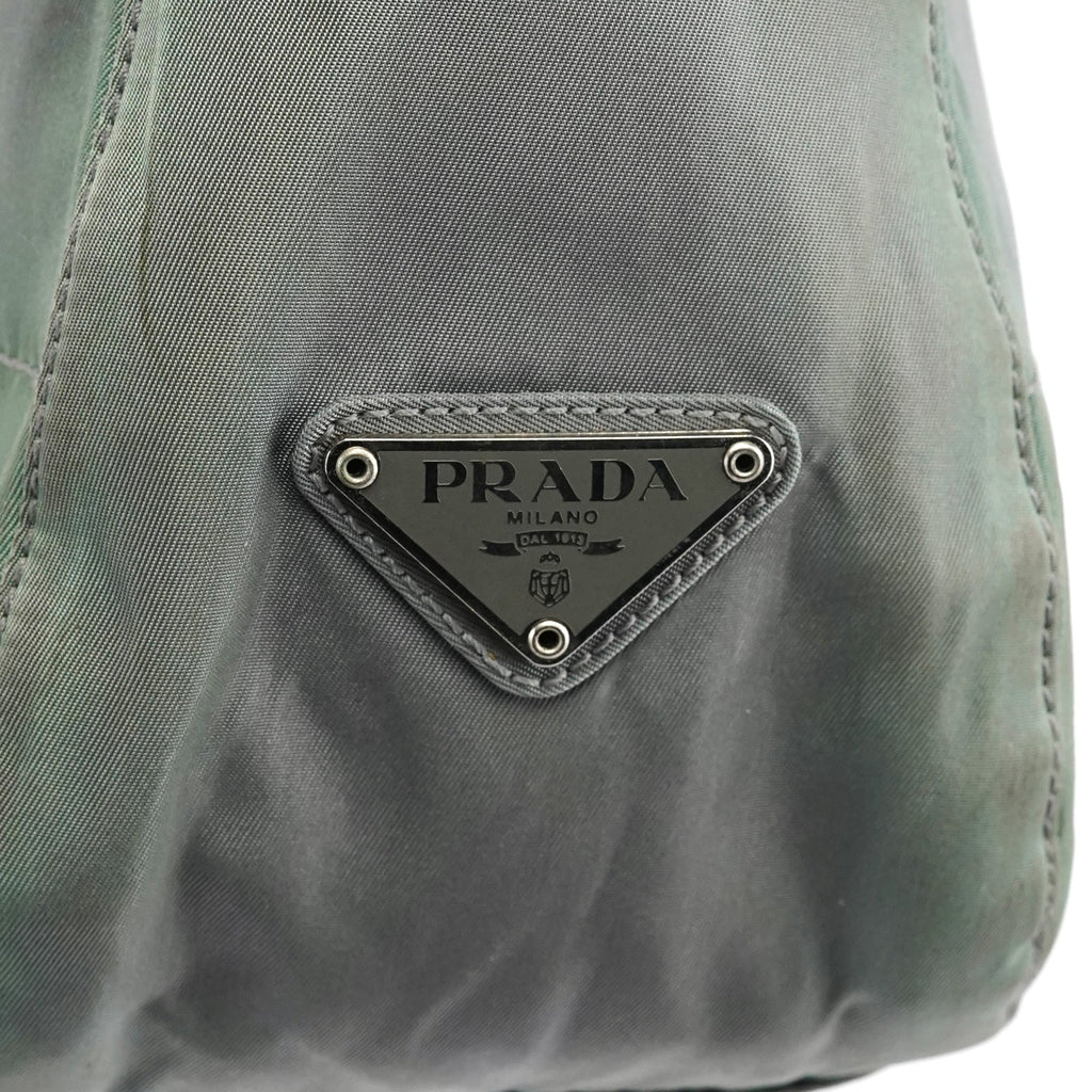 Light Green Tessuto Nylon Plastic Shoulder Bag