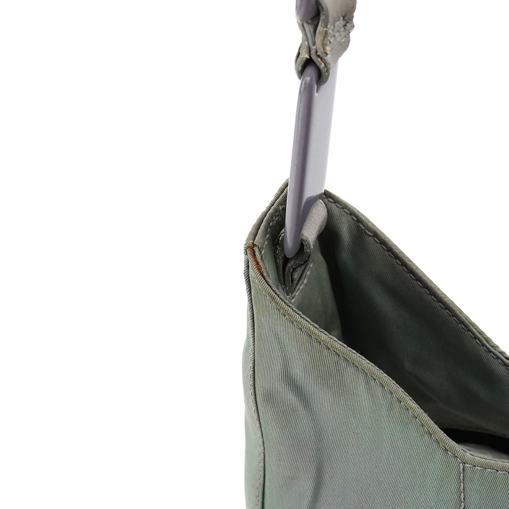 Light Green Tessuto Nylon Plastic Shoulder Bag