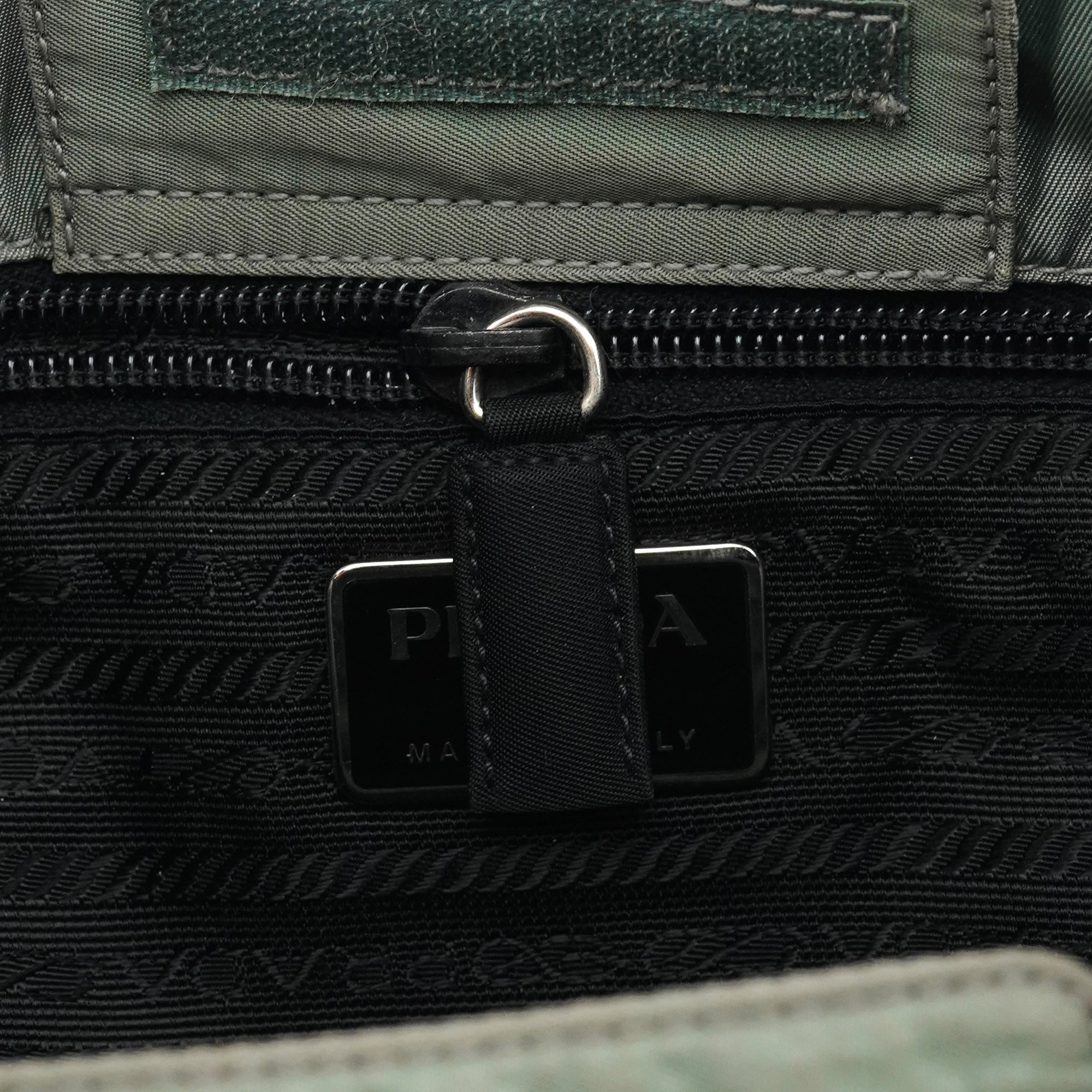 Light Green Tessuto Nylon Plastic Shoulder Bag