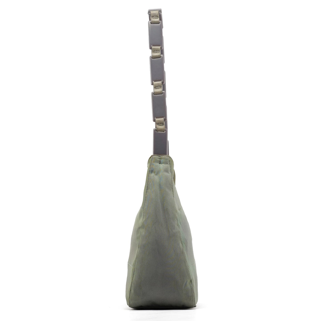 Light Green Tessuto Nylon Plastic Shoulder Bag