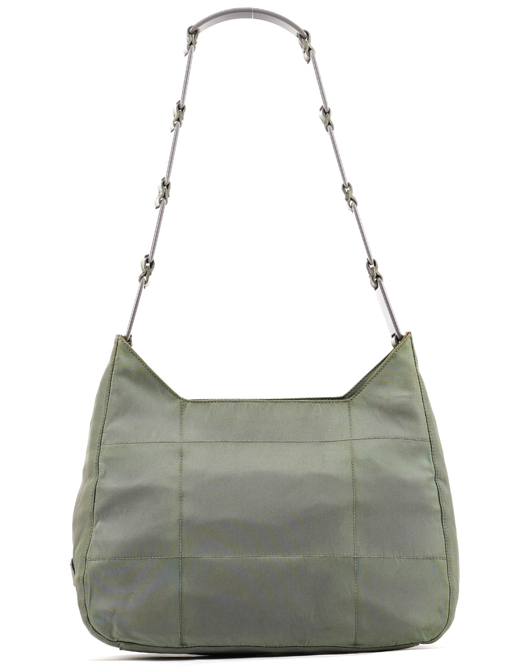 Light Green Tessuto Nylon Plastic Shoulder Bag