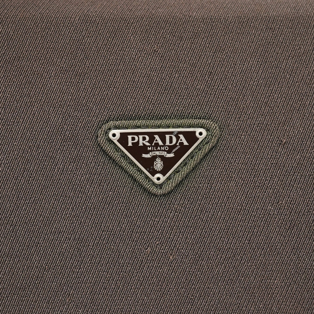 Military Green Tessuto Chain Shoulder Bag