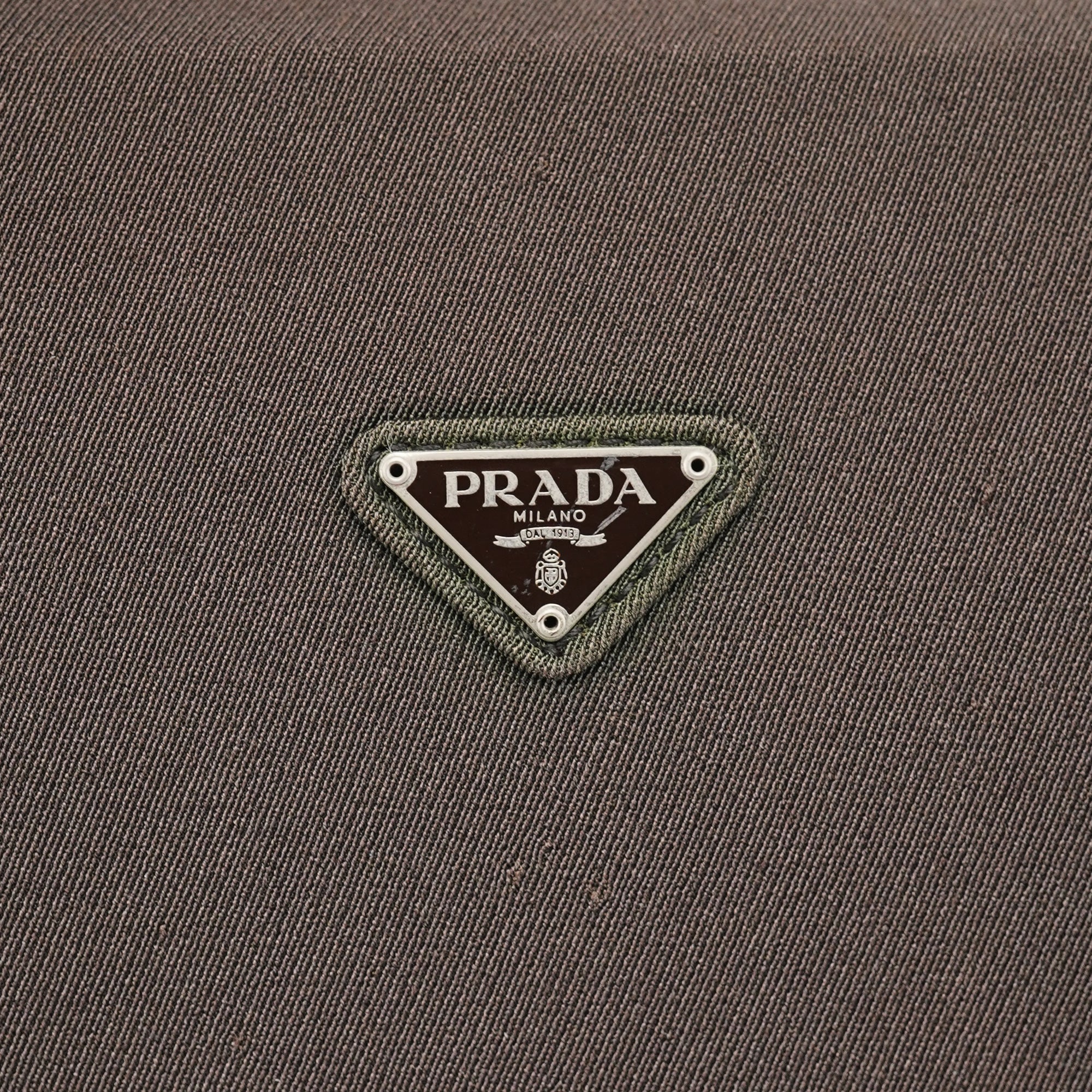 Military Green Tessuto Chain Shoulder Bag