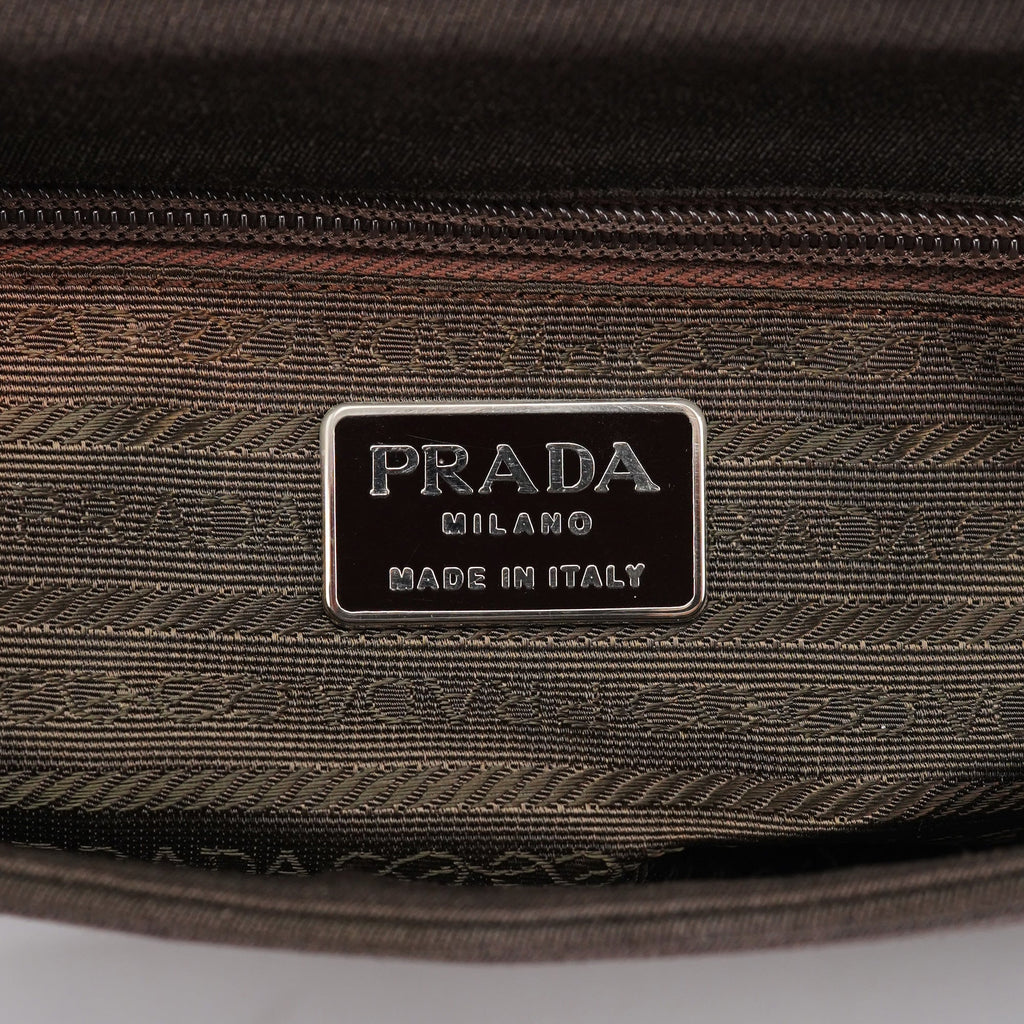 Military Green Tessuto Chain Shoulder Bag