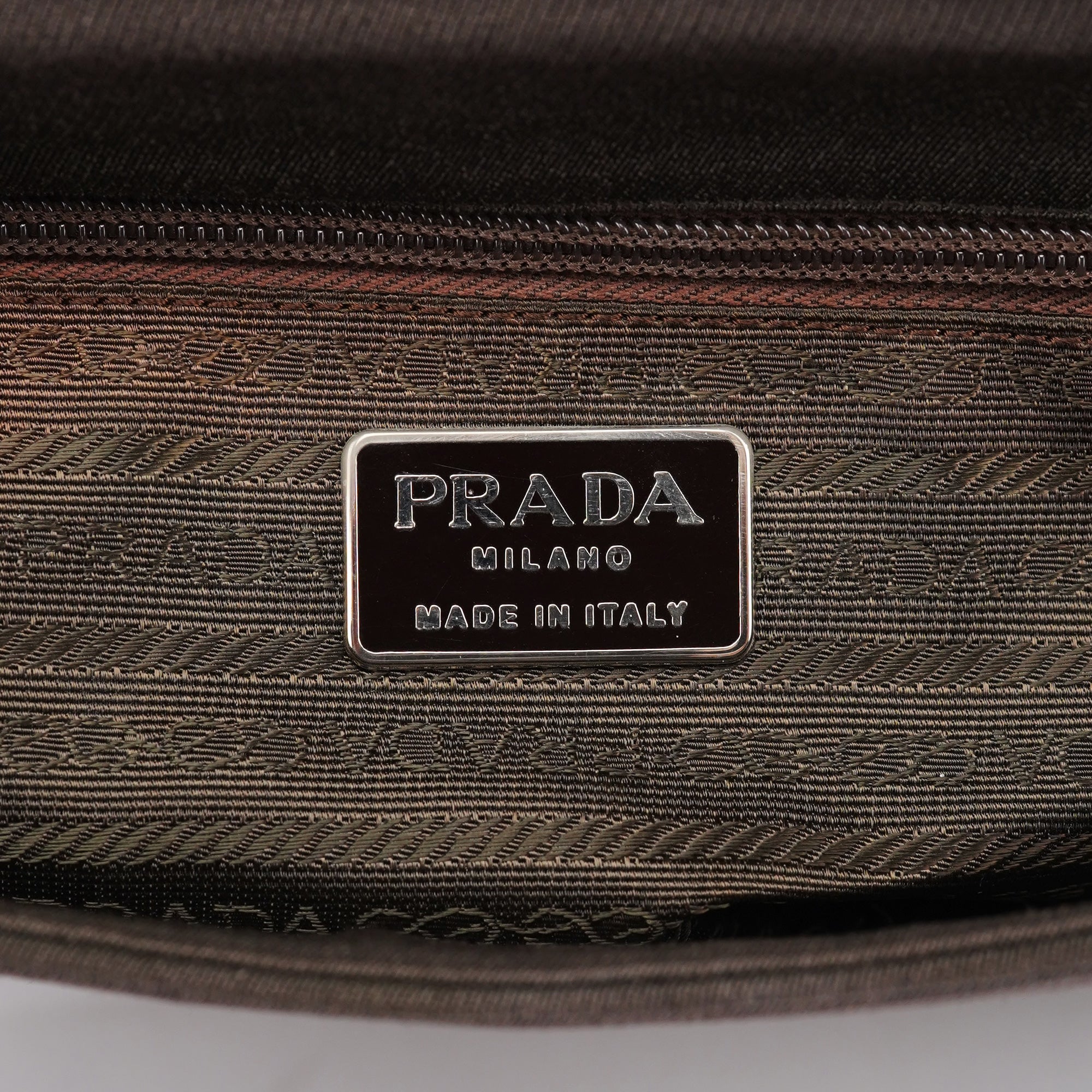 Military Green Tessuto Chain Shoulder Bag