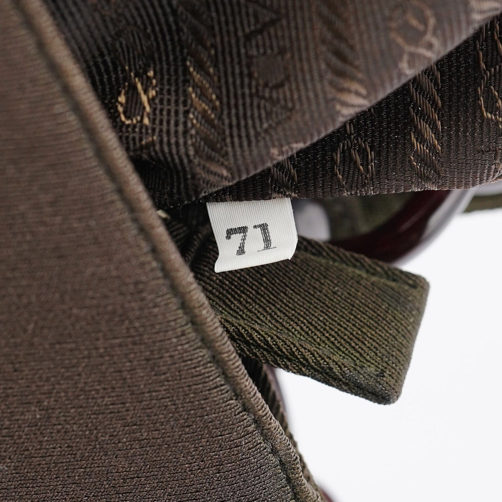 Military Green Tessuto Chain Shoulder Bag