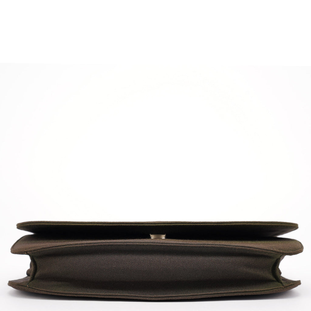 Military Green Tessuto Chain Shoulder Bag