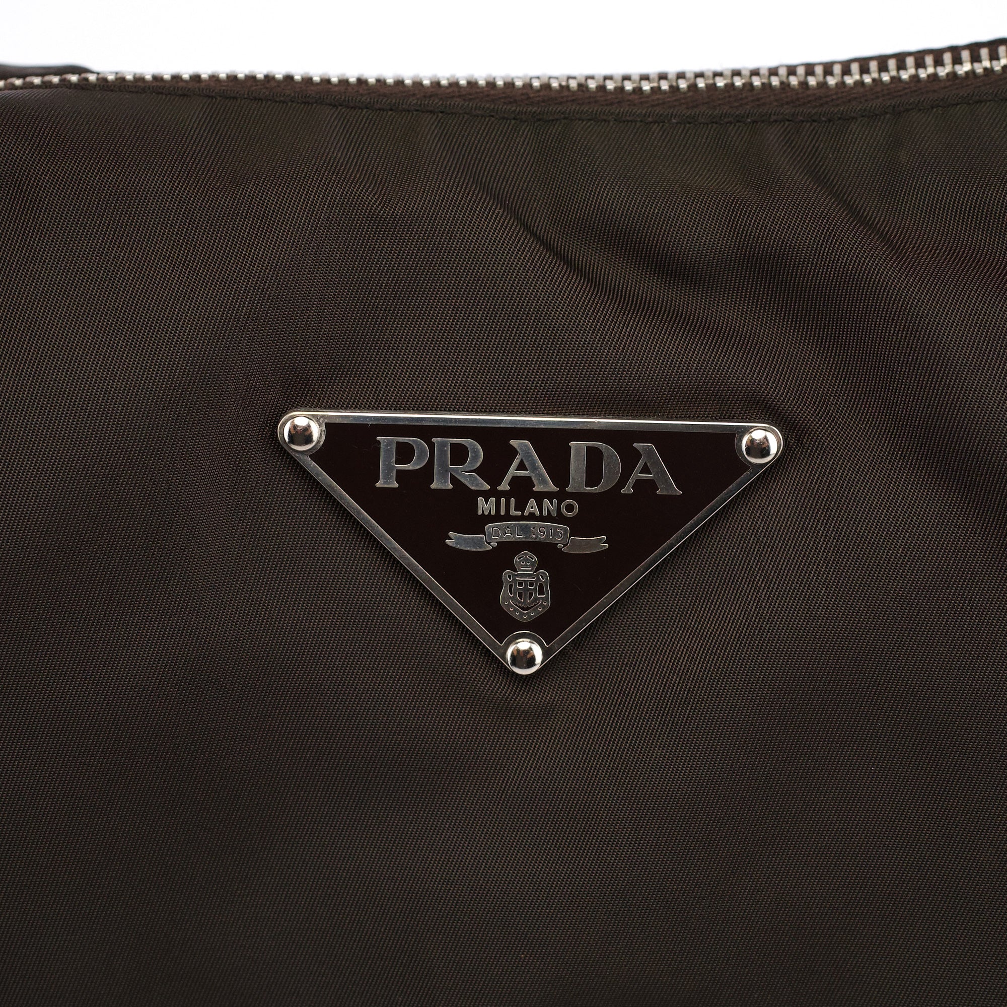 Military Green Tessuto Hobo Shoulder Bag