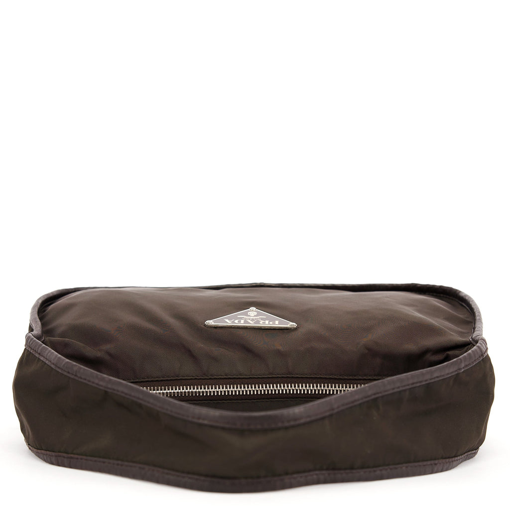 Military Green Tessuto Hobo Shoulder Bag