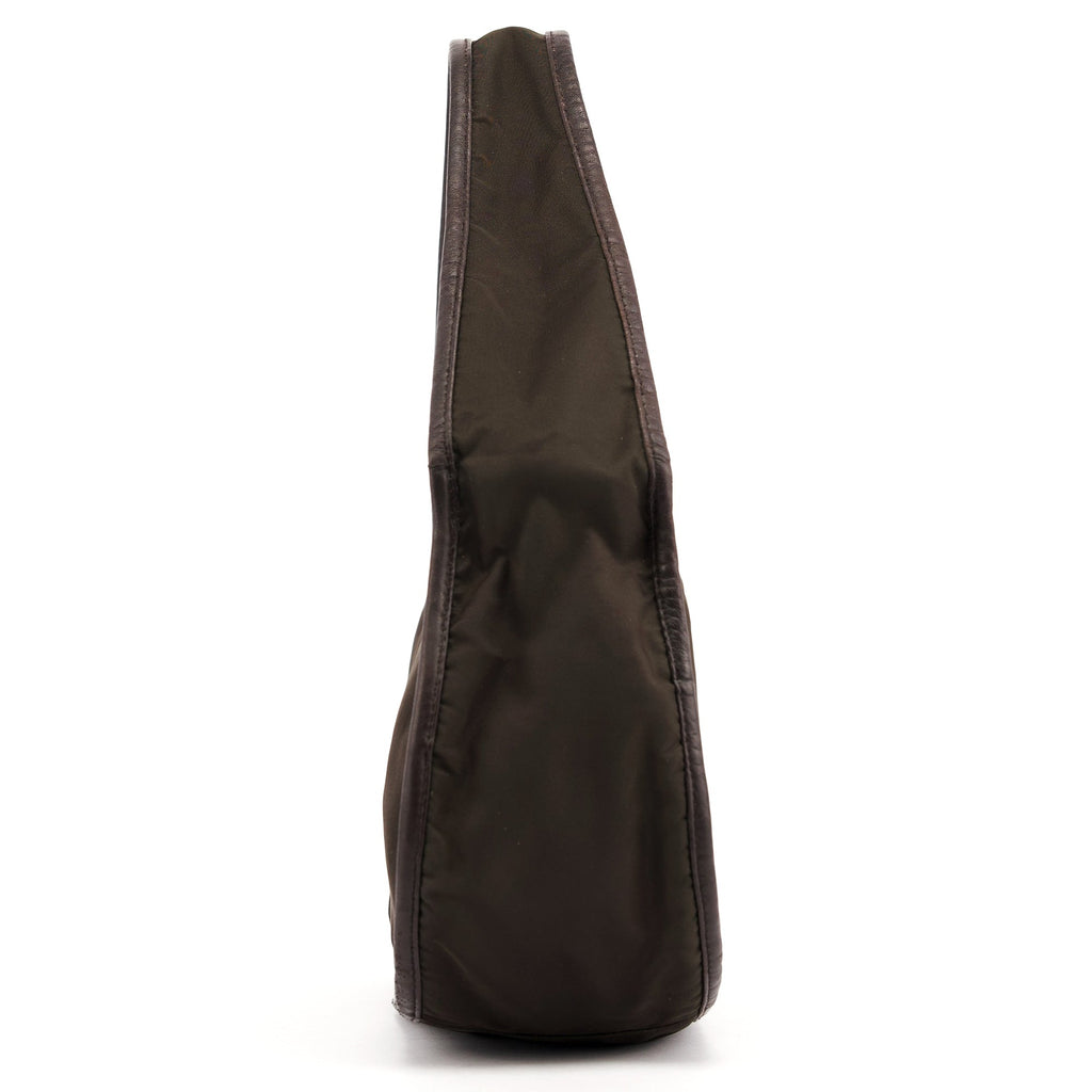 Military Green Tessuto Hobo Shoulder Bag