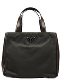 Military Green Tessuto Spazzolato Tote Bag