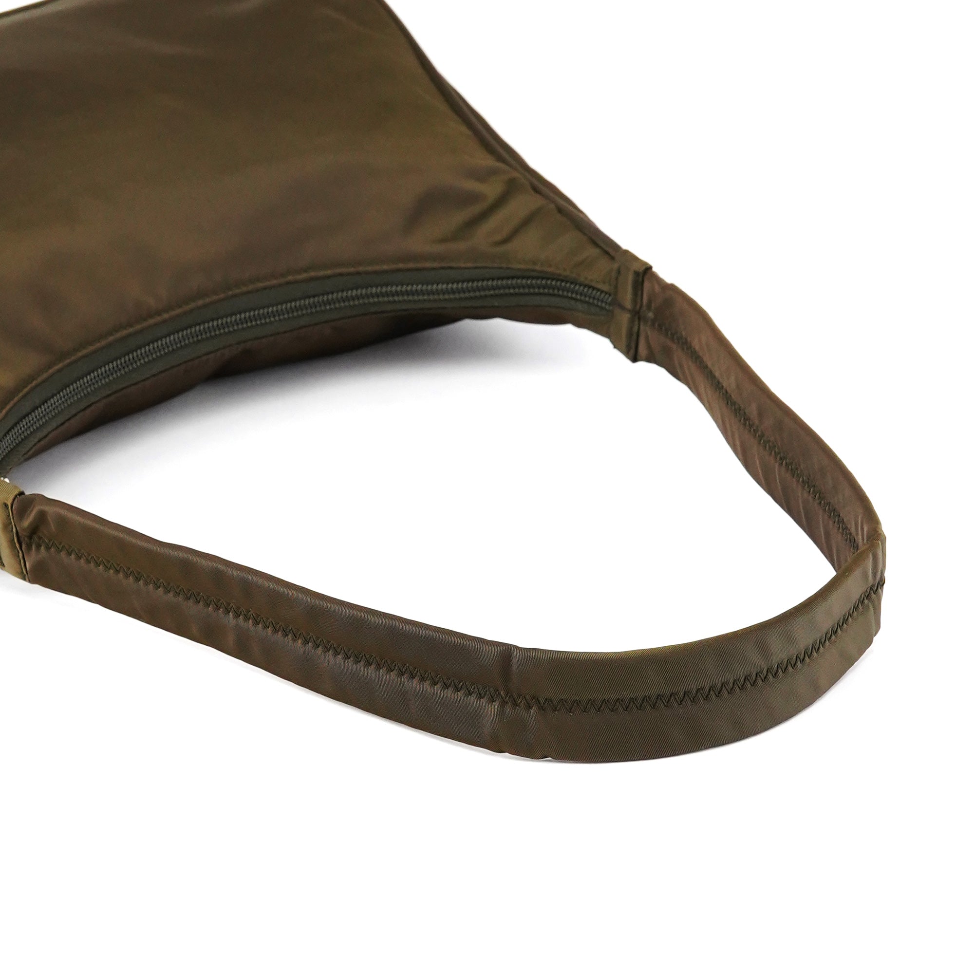 Military Green Tessuto Sport Hobo Shoulder Bag