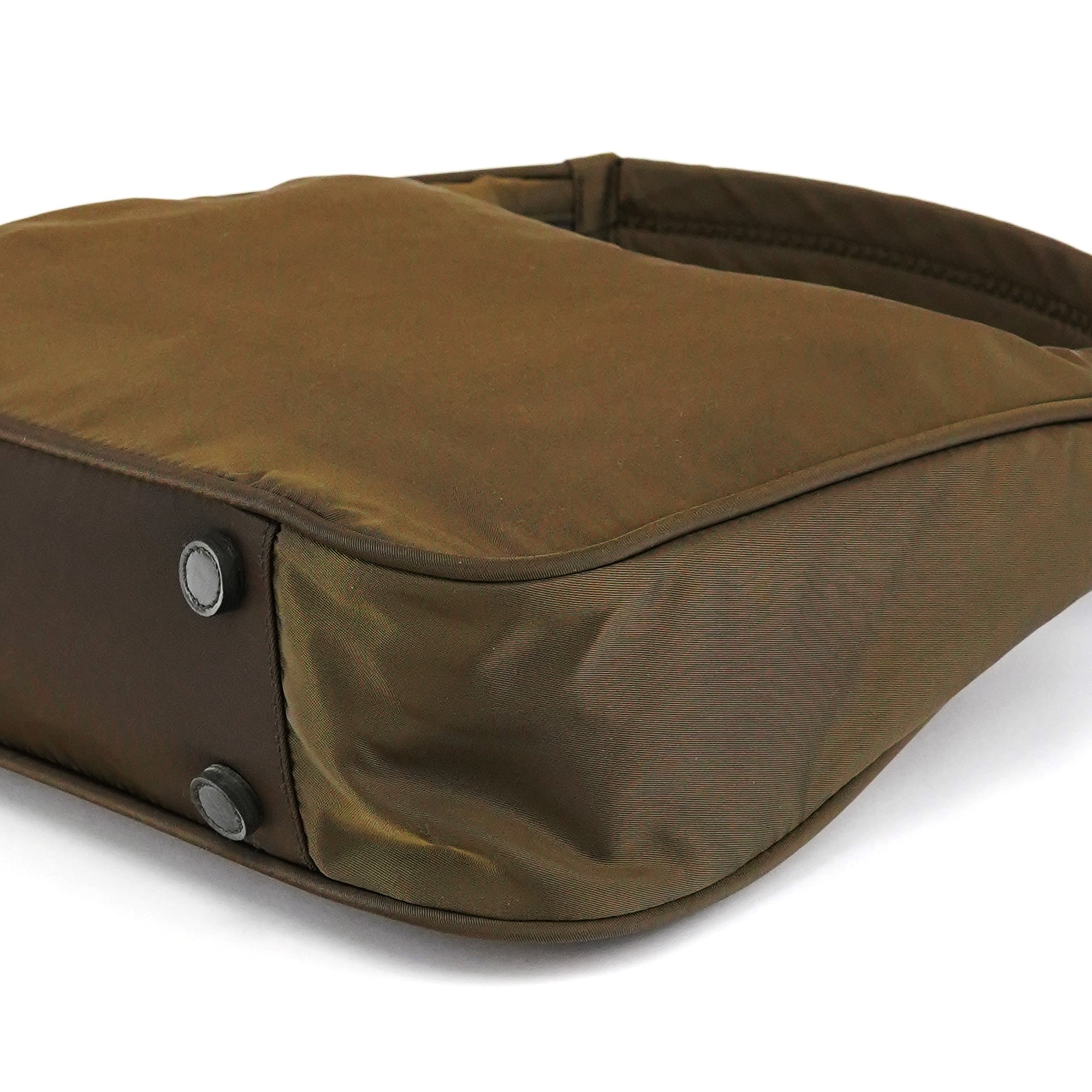 Military Green Tessuto Sport Hobo Shoulder Bag