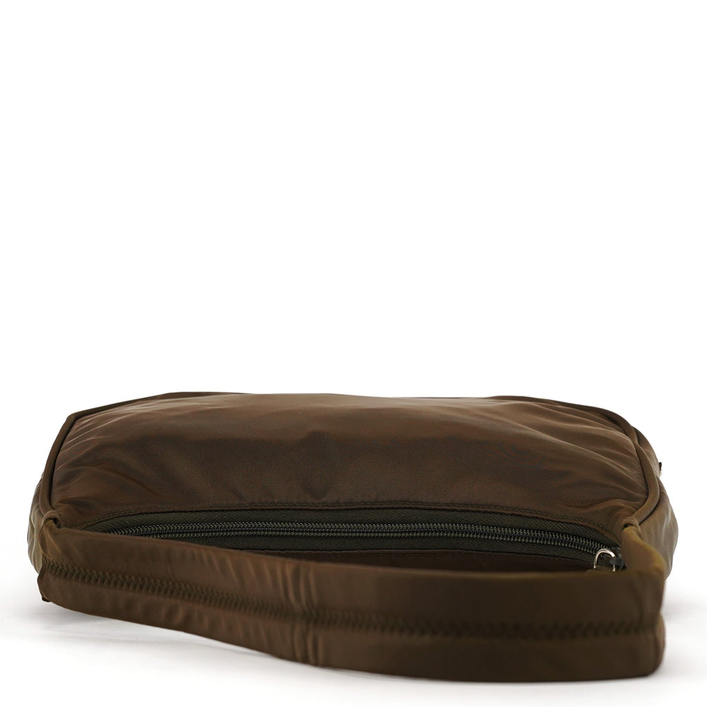 Military Green Tessuto Sport Hobo Shoulder Bag