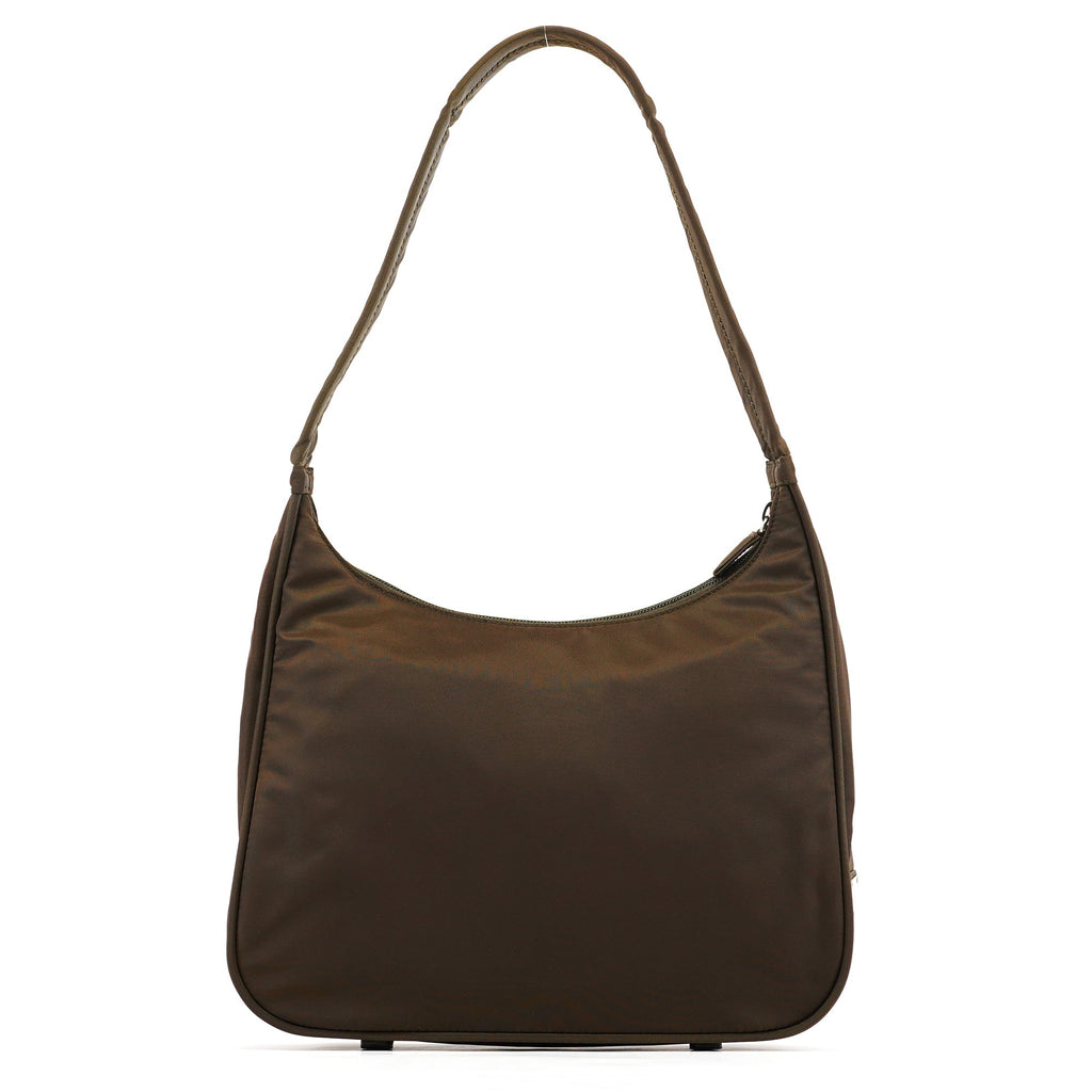 Military Green Tessuto Sport Hobo Shoulder Bag