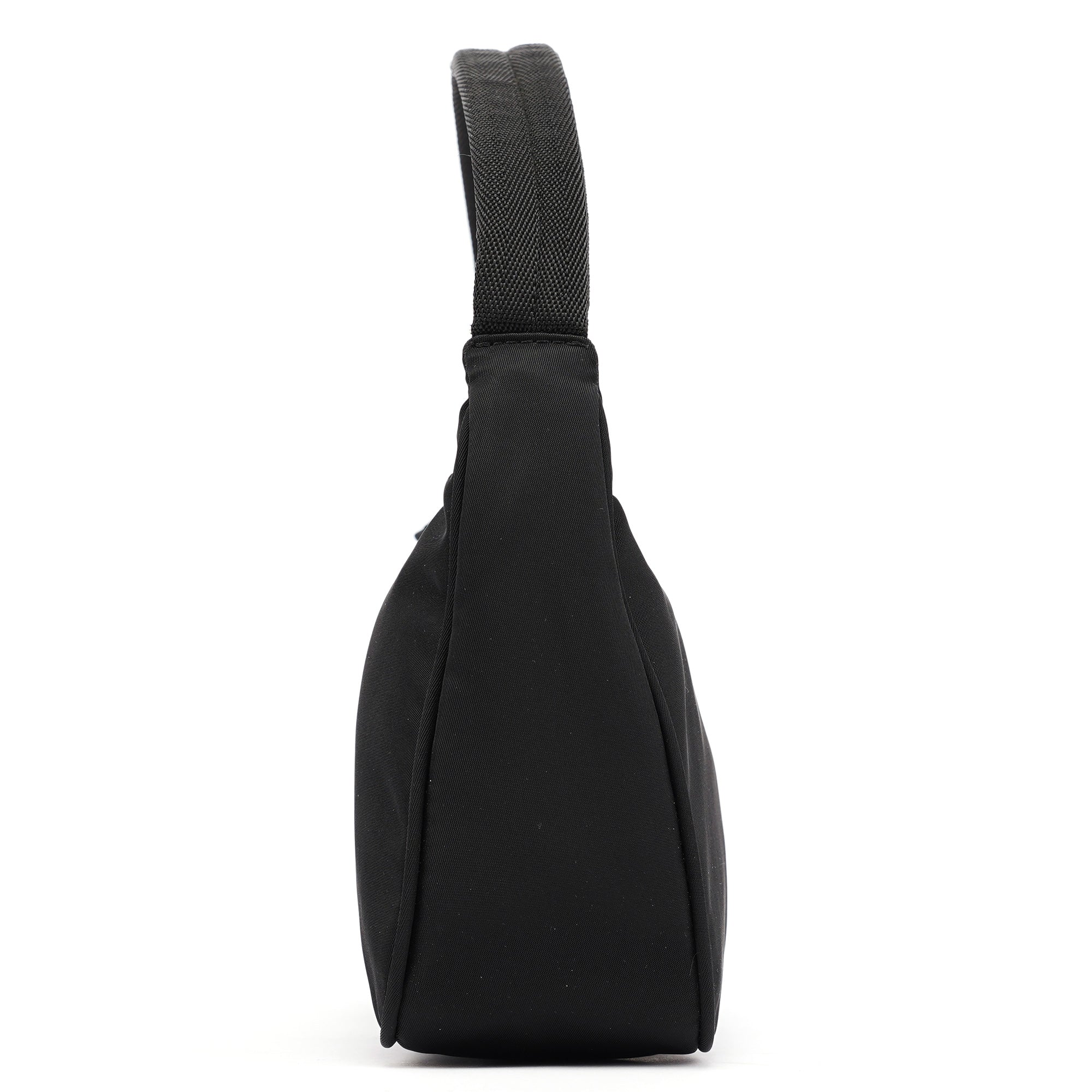 MV515 Black Tessuto Mini Hobo Bag