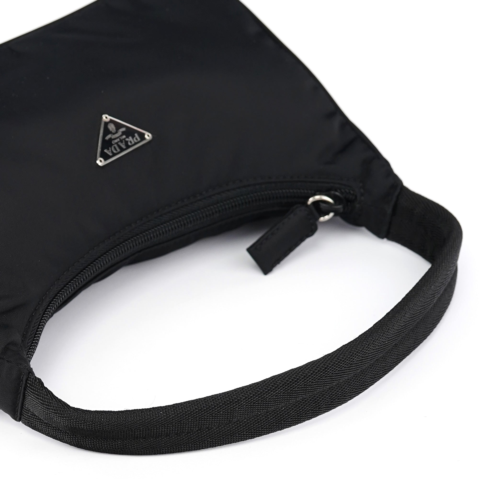 MV515 Black Tessuto Mini Hobo Bag