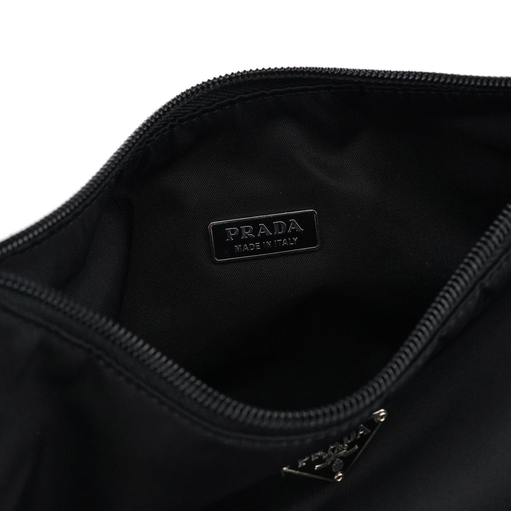 MV515 Black Tessuto Mini Hobo Shoulder Bag