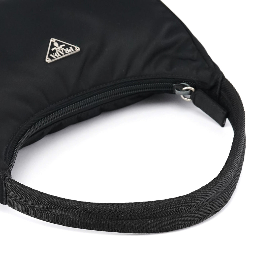 MV515 Black Tessuto Mini Hobo Shoulder Bag