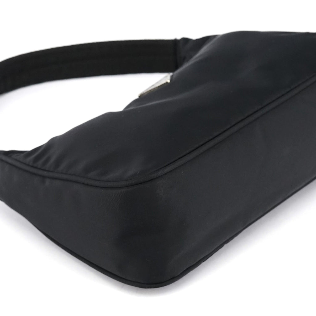 MV515 Black Tessuto Mini Hobo Shoulder Bag