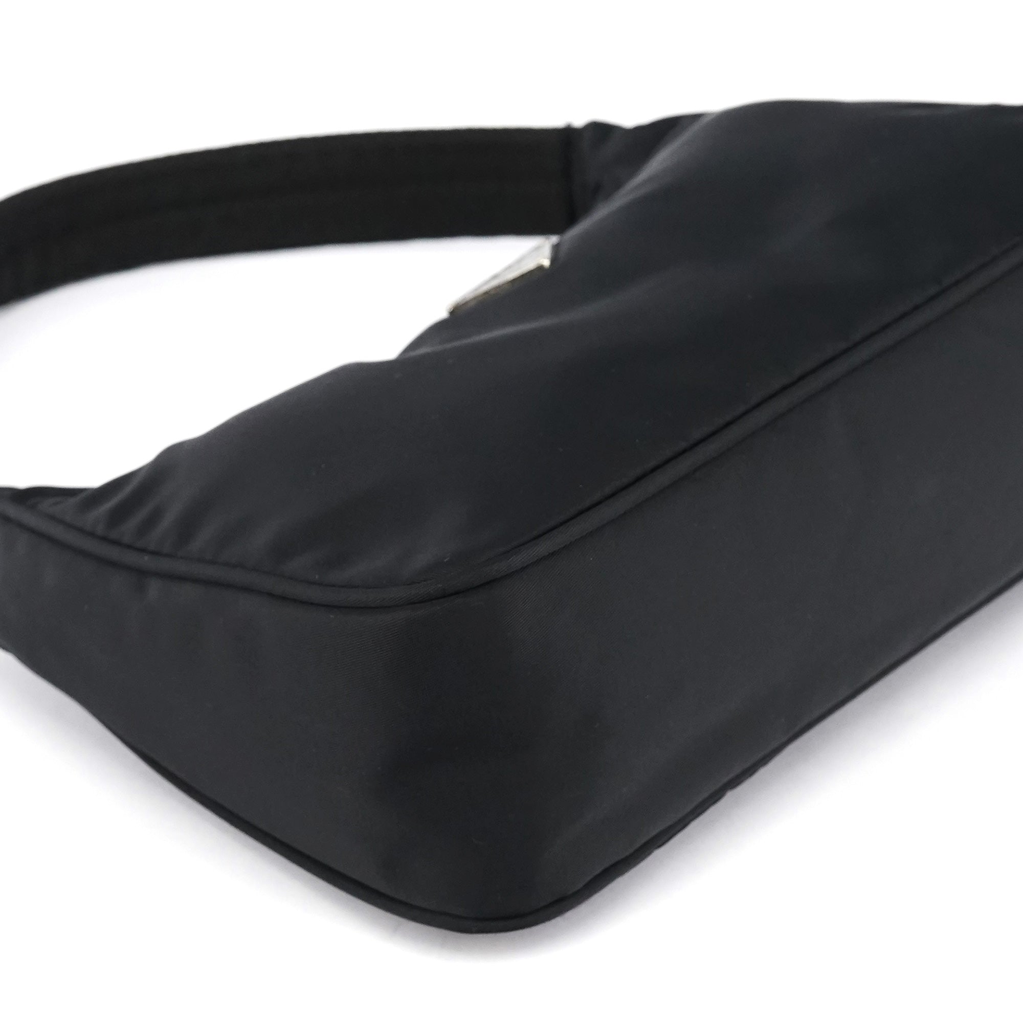 MV515 Black Tessuto Mini Hobo Shoulder Bag
