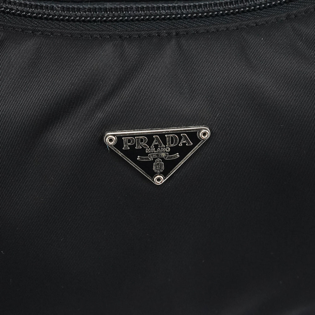 MV515 Black Tessuto Mini Hobo Shoulder Bag