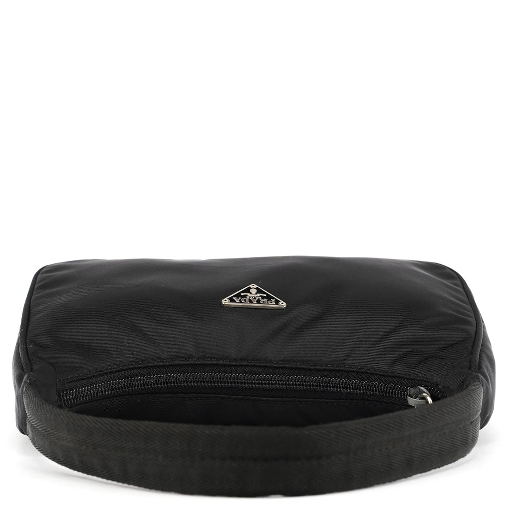 MV515 Black Tessuto Mini Hobo Shoulder Bag