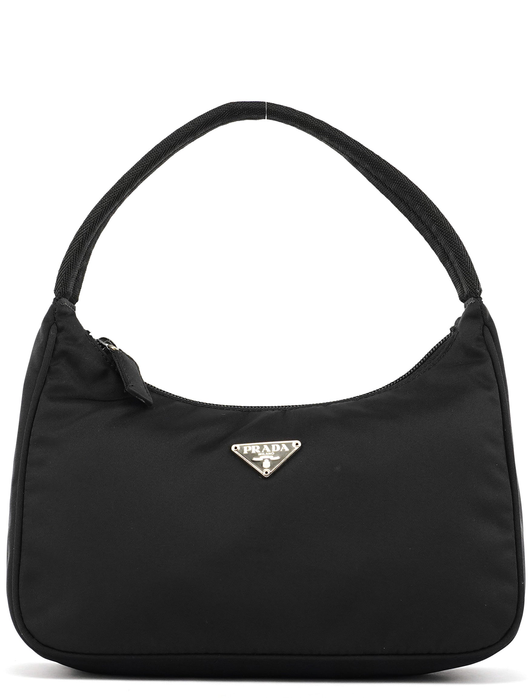 MV515 Black Tessuto Mini Hobo Shoulder Bag