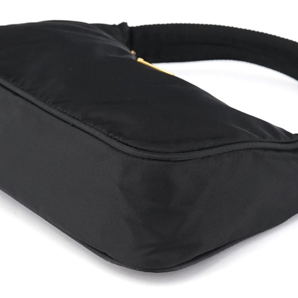 MV515 Black Tessuto Mini Hobo Shoulder Bag