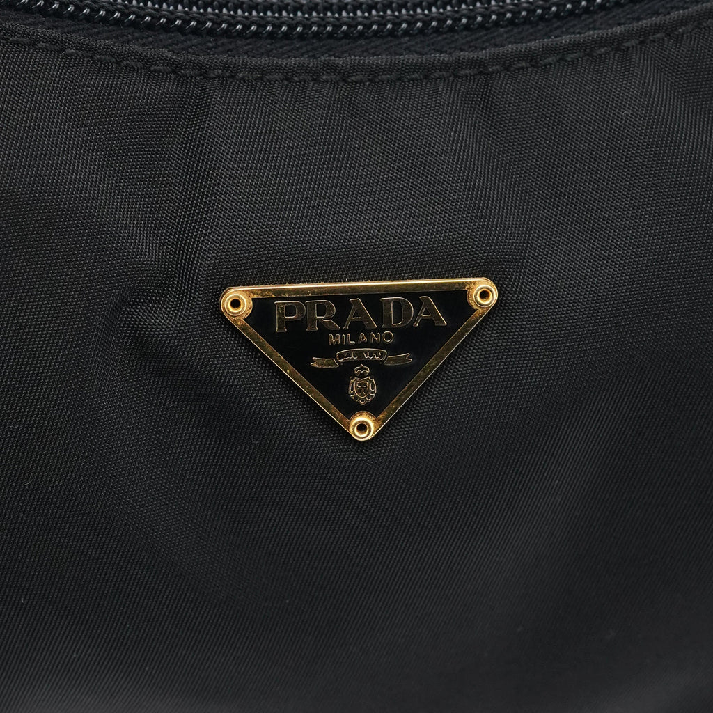 MV515 Black Tessuto Mini Hobo Shoulder Bag