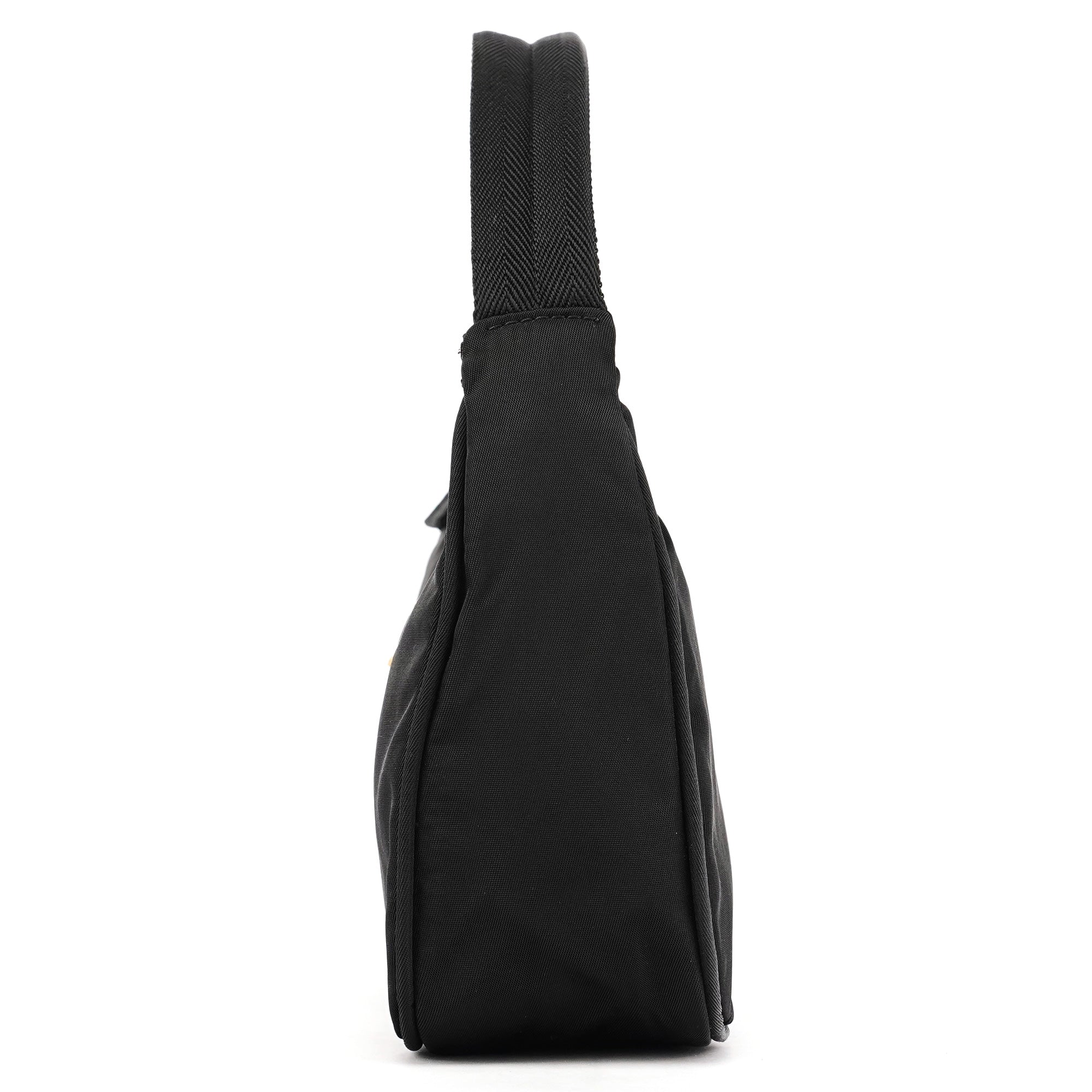 MV515 Black Tessuto Mini Hobo Shoulder Bag