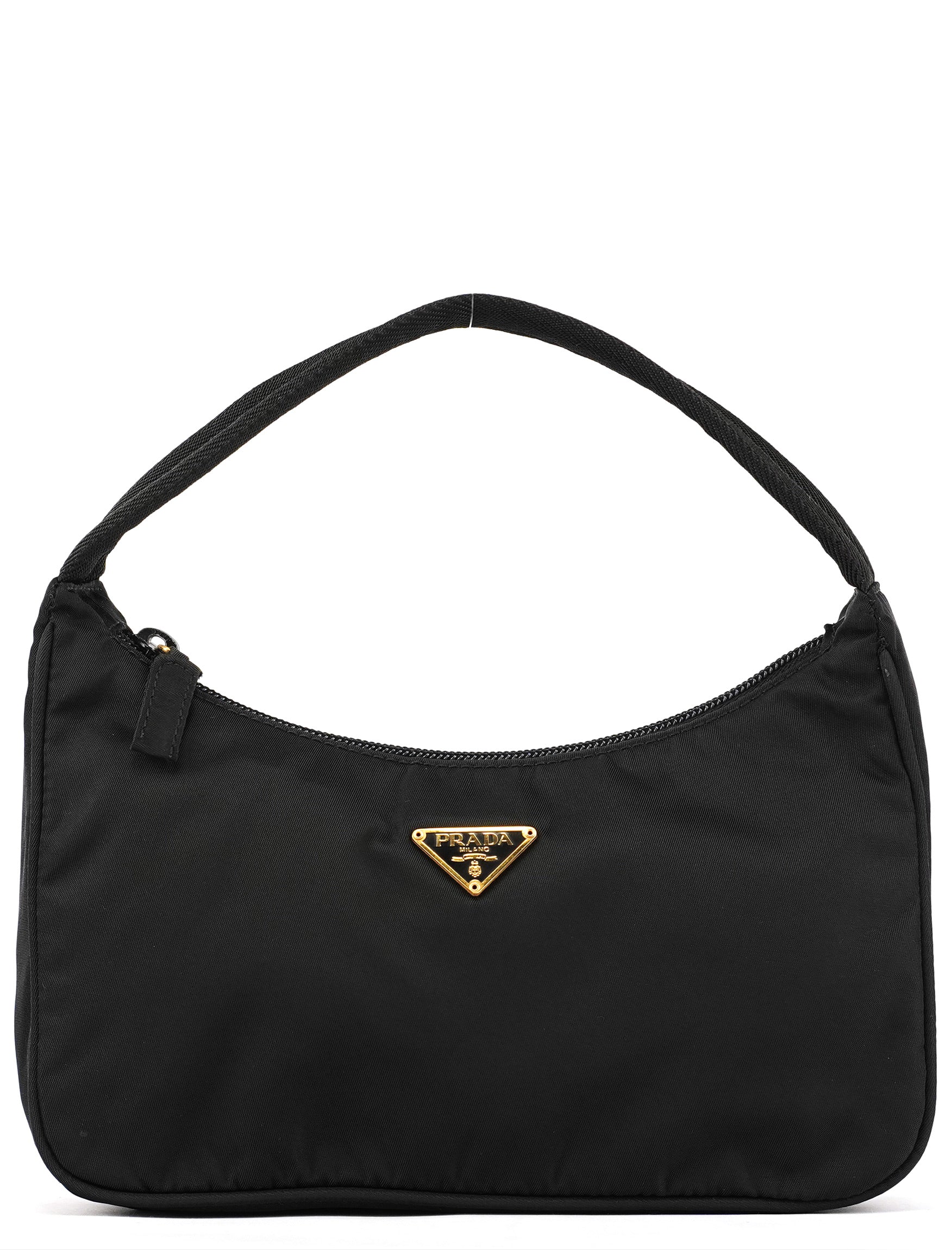 MV515 Black Tessuto Mini Hobo Shoulder Bag