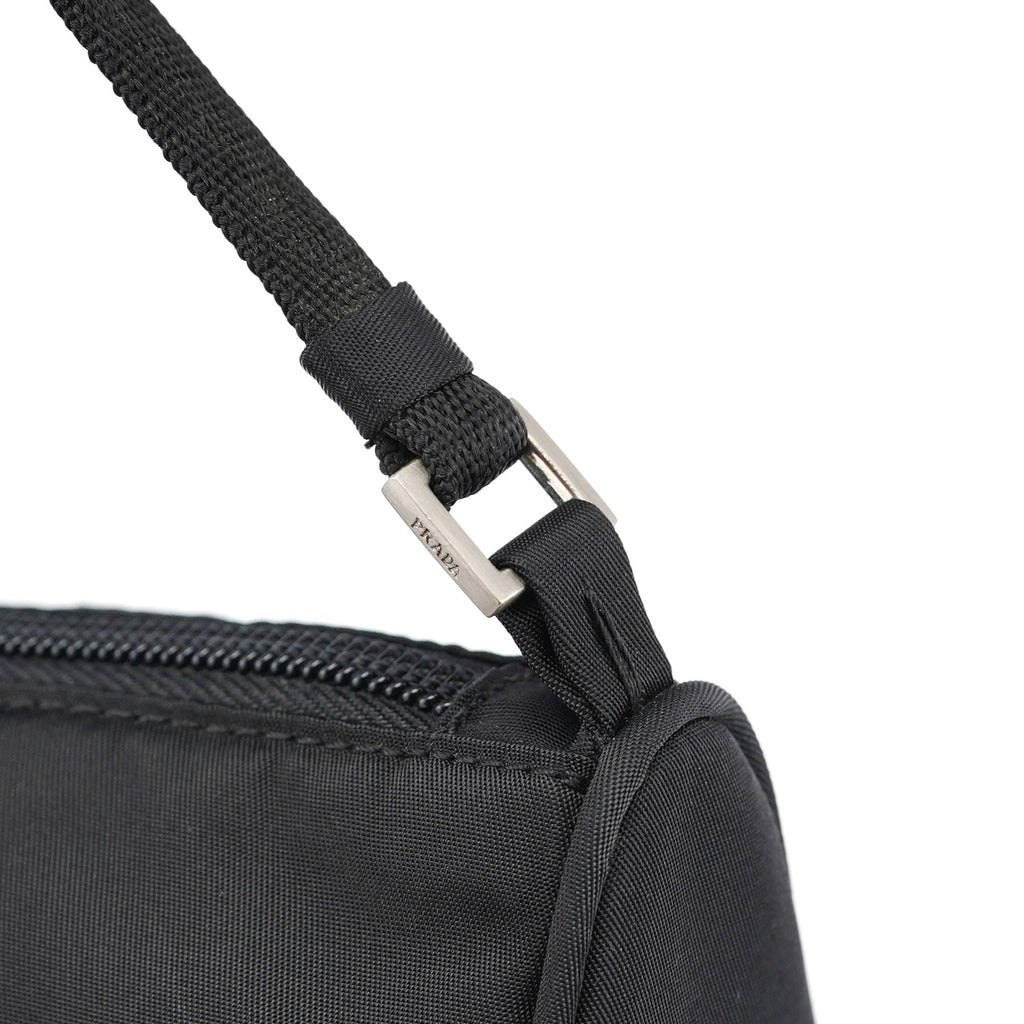 MV519 Black Tessuto Mini Hobo Bag