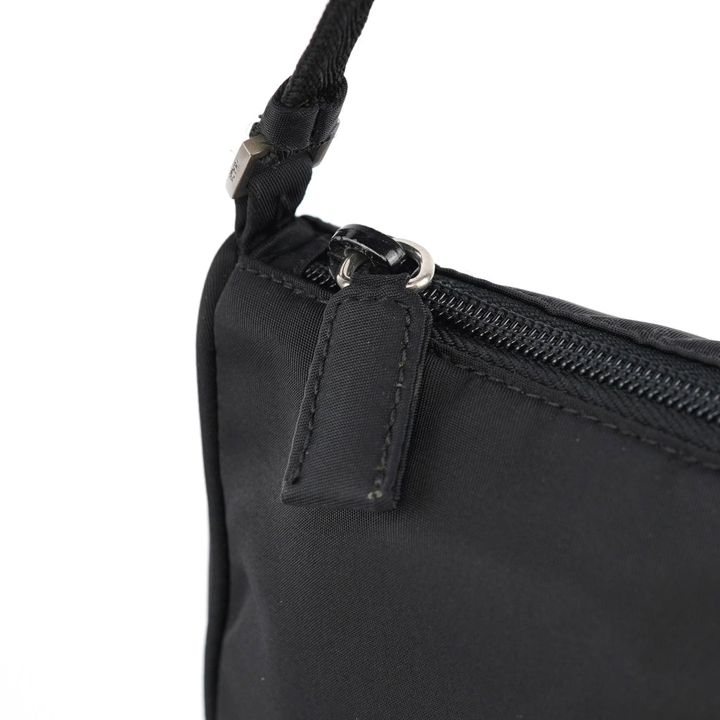 MV519 Black Tessuto Mini Hobo Bag