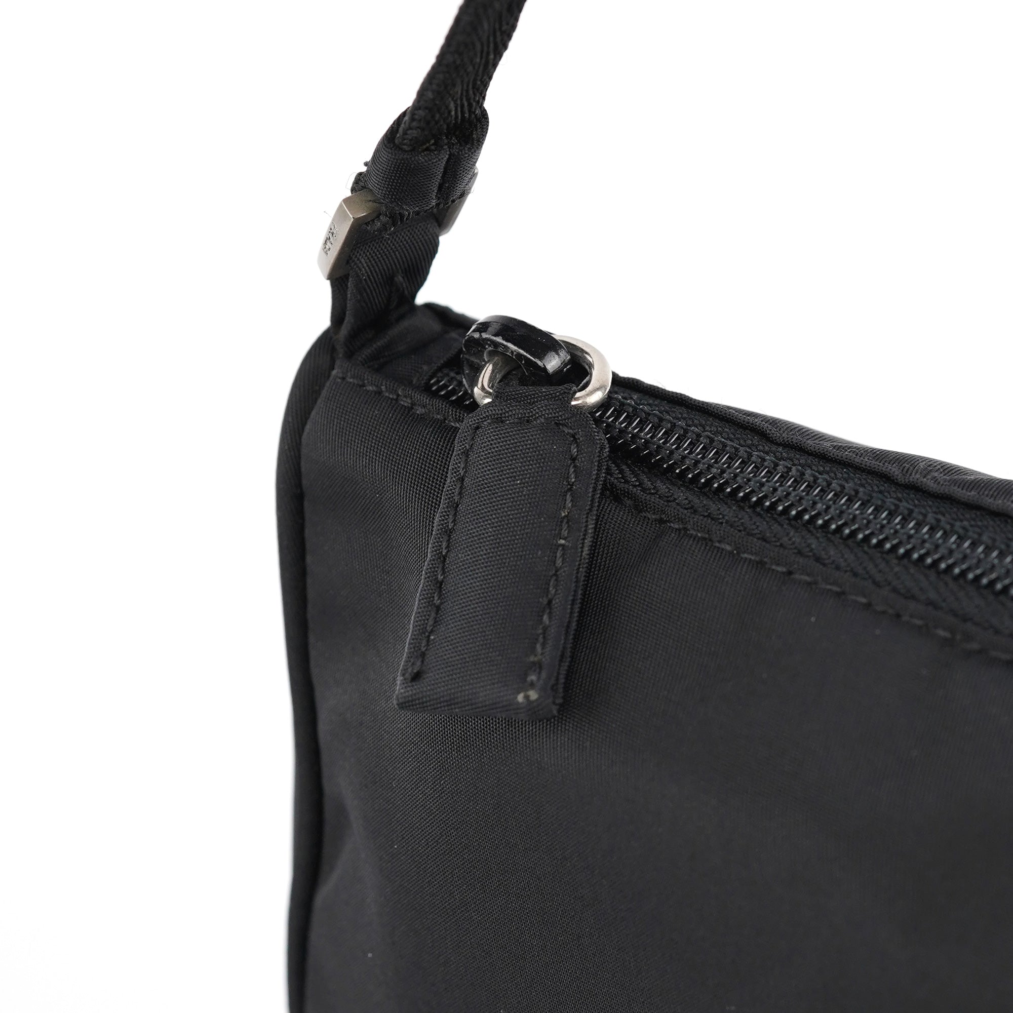 MV519 Black Tessuto Mini Hobo Bag
