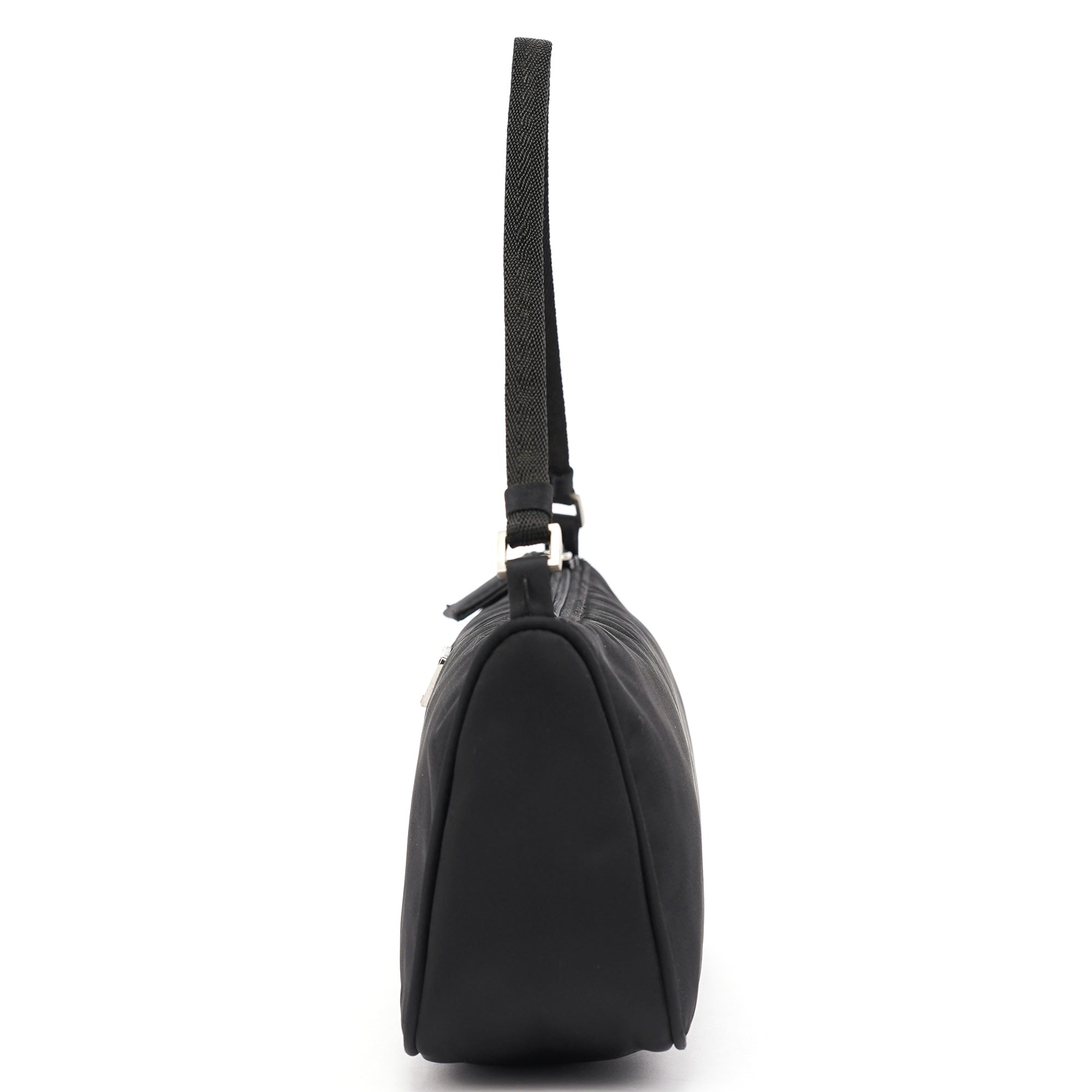 MV519 Black Tessuto Mini Hobo Bag