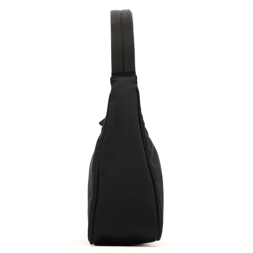MV519 Black Tessuto Mini Hobo Bag