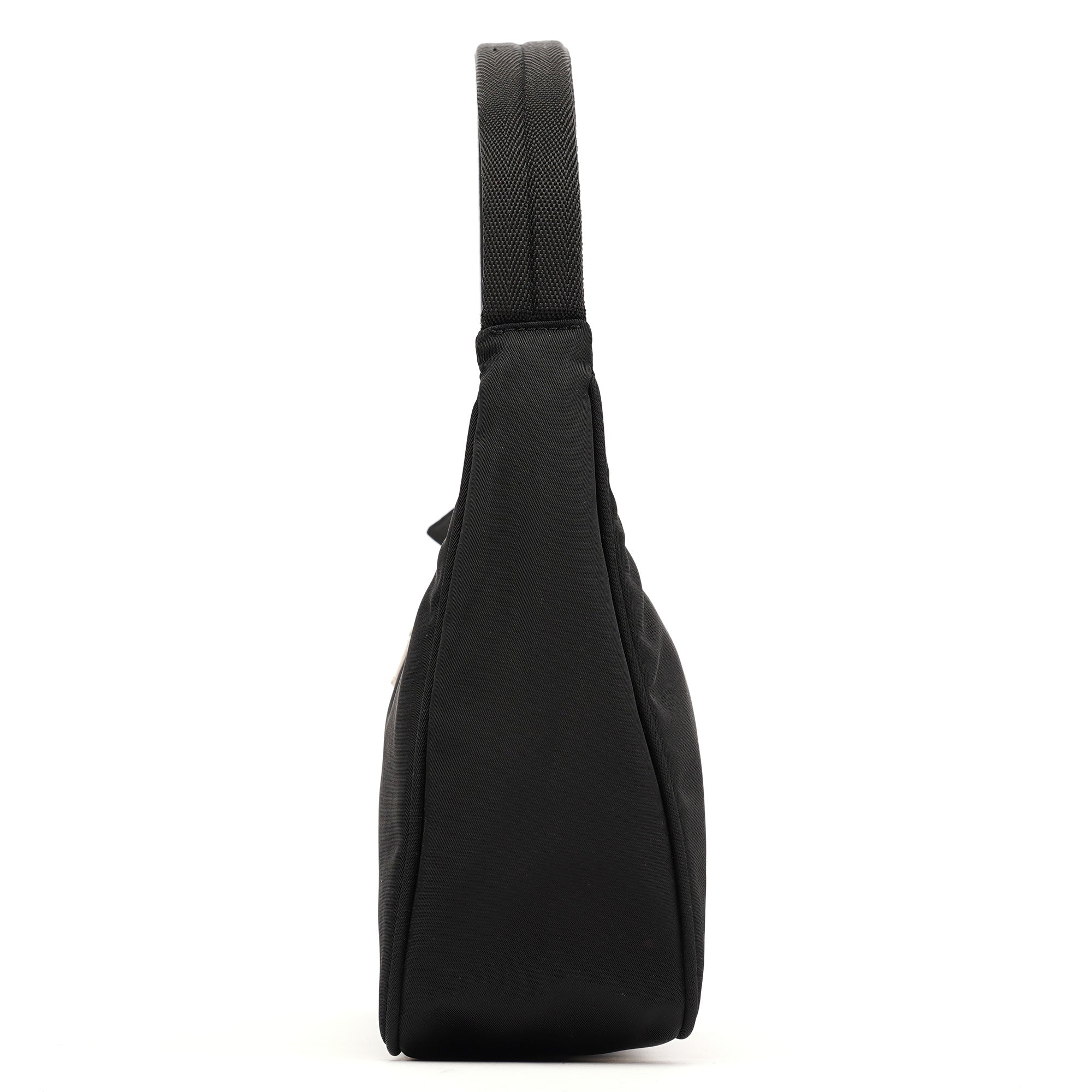 MV519 Black Tessuto Mini Hobo Bag