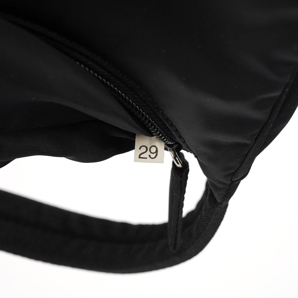 MV519 Black Tessuto Mini Hobo Bag