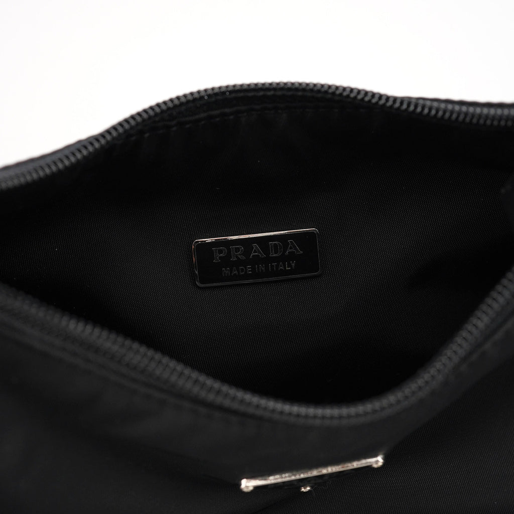 MV519 Black Tessuto Mini Hobo Bag