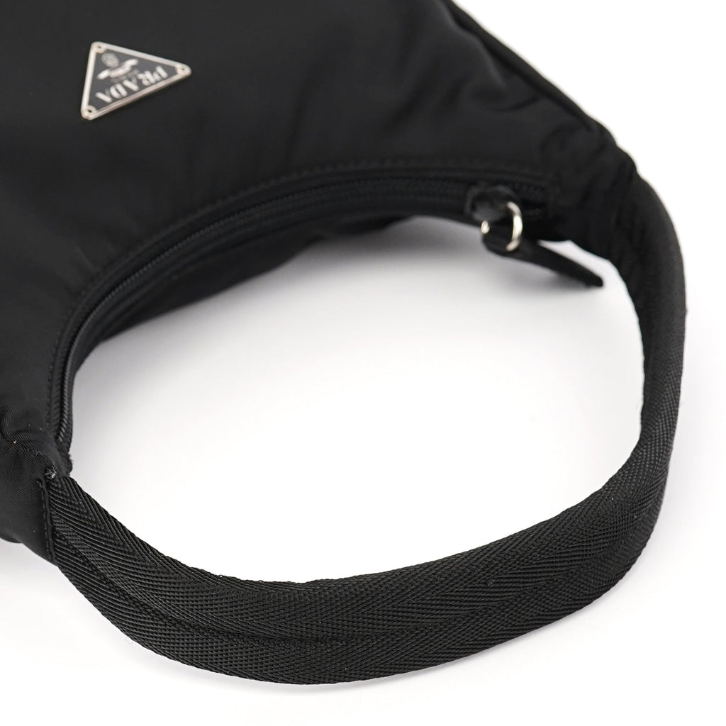 MV519 Black Tessuto Mini Hobo Bag