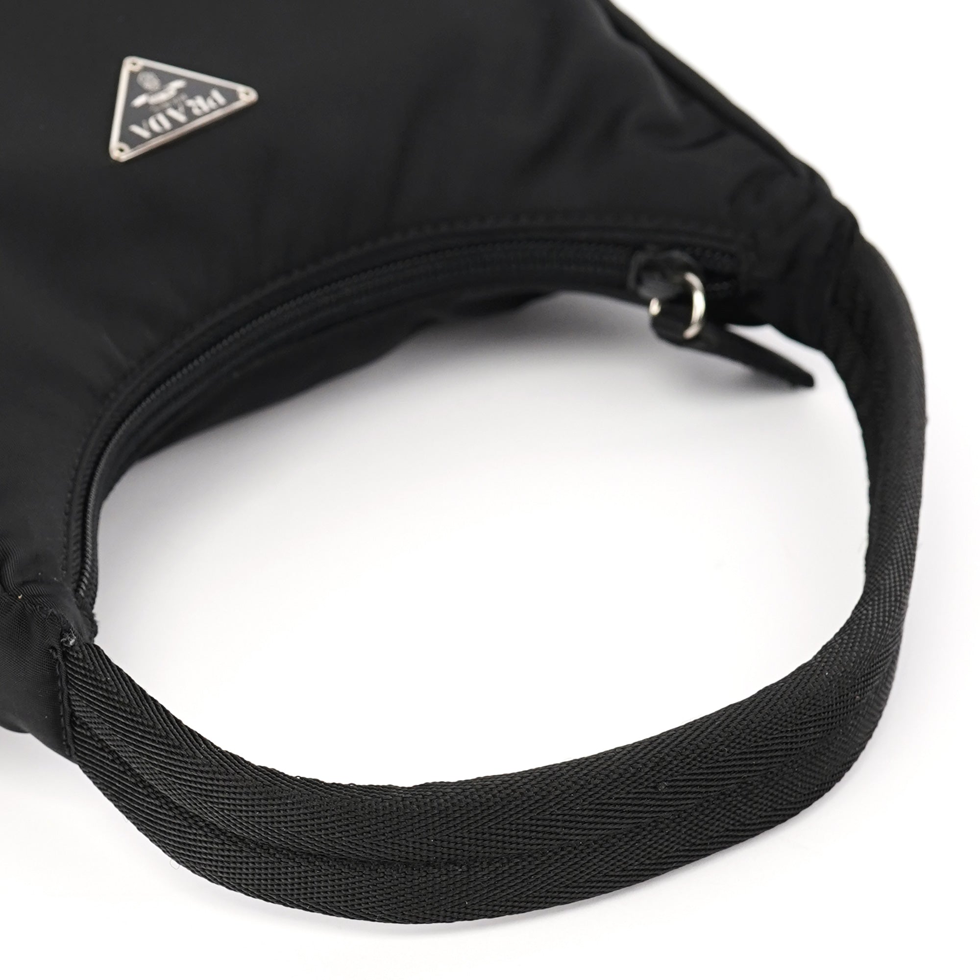 MV519 Black Tessuto Mini Hobo Bag