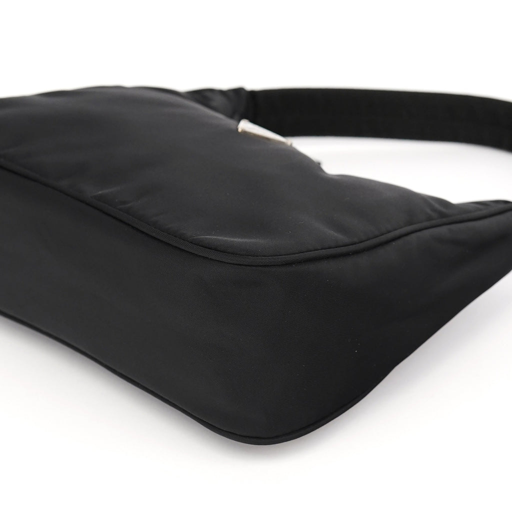 MV519 Black Tessuto Mini Hobo Bag