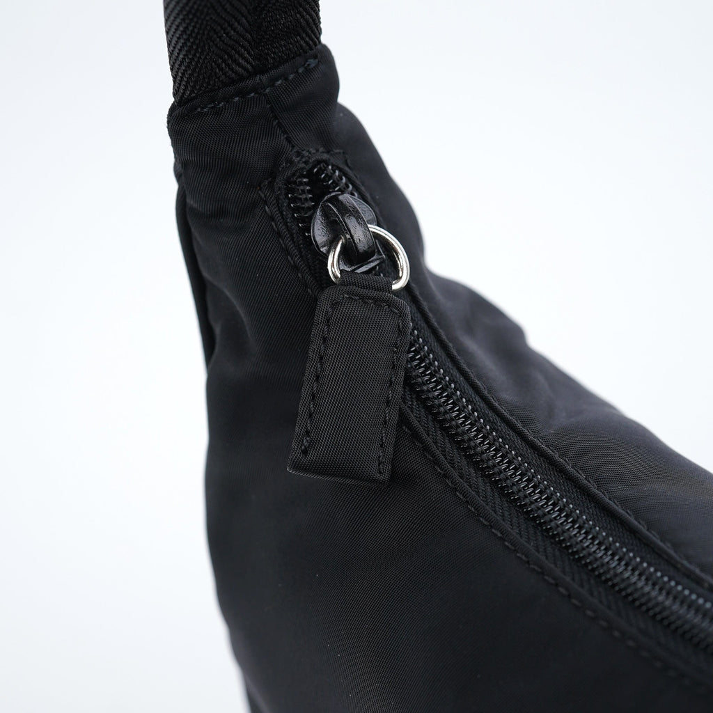MV519 Black Tessuto Mini Hobo Bag