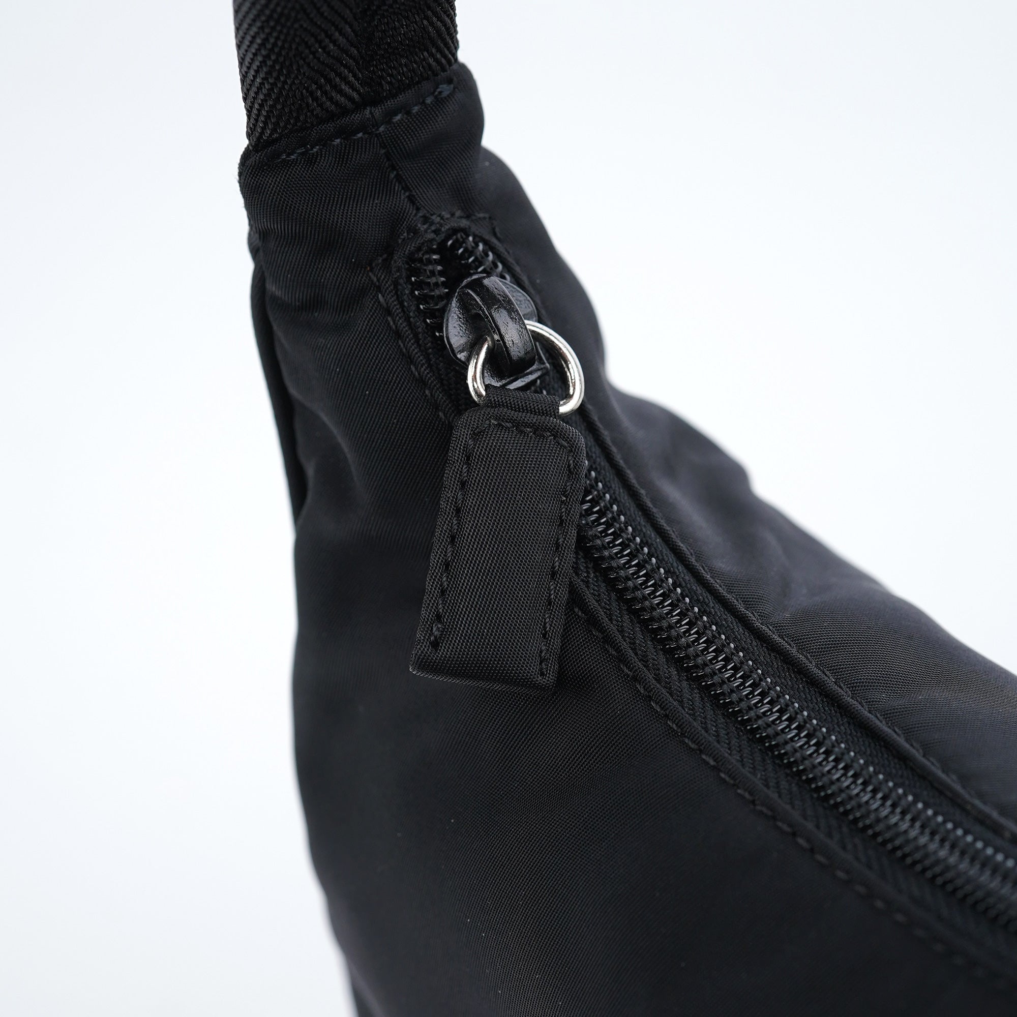 MV519 Black Tessuto Mini Hobo Bag