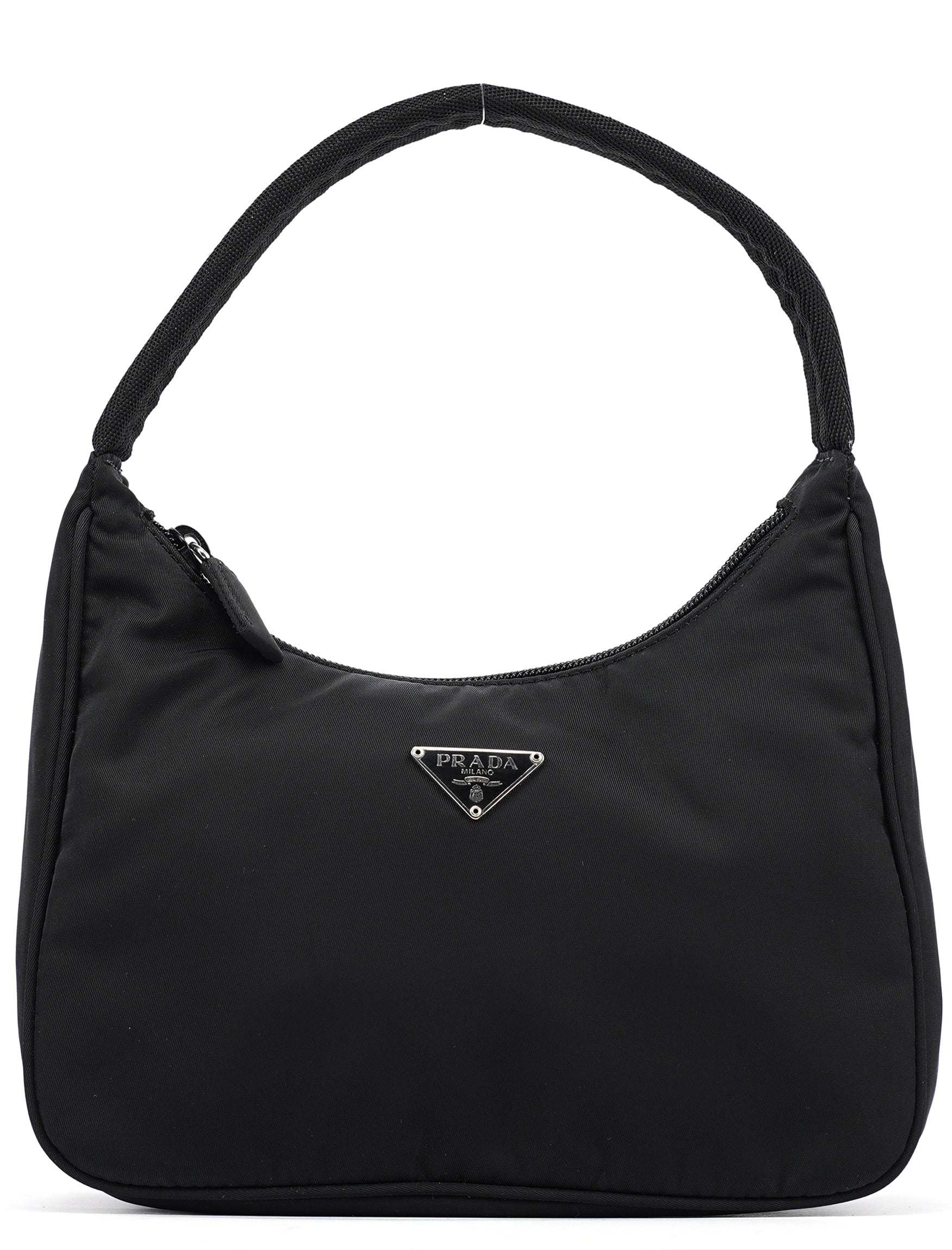 MV519 Black Tessuto Mini Hobo Bag